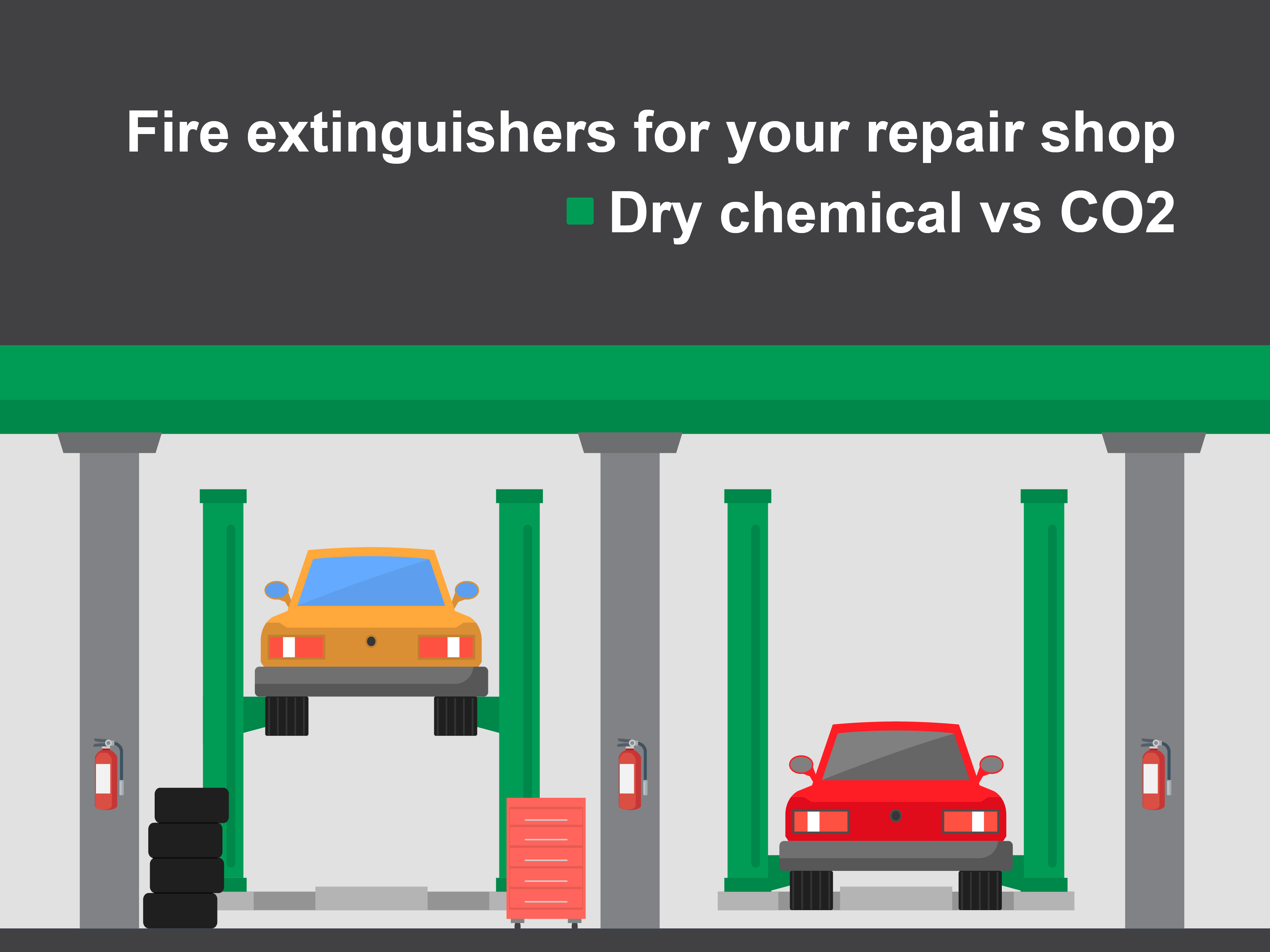 Fire Extinguishers for Your Repair Shop Dry Chemical or CO2?